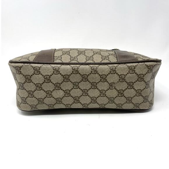 Gucci Vintage GG Monogram Supreme Web Small Handbag PVC Leather  Beige Brown - Picture 7 of 16